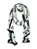 Lane Bryant Gray Black Scarf One size - photo 1