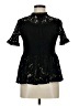 Tobrief Black Short Sleeve Blouse Size M - photo 1