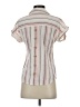 Blu Pepper Stripes Ivory Short Sleeve Blouse Size S - photo 2