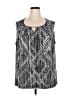 John Paul Richard Silver Sleeveless Blouse Size 3X - photo 1