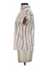 Blu Pepper Stripes Ivory Short Sleeve Blouse Size S - photo 5