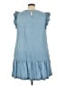 CeCe 100% Lyocell Blue Casual Dress Size 24W - photo 2
