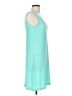 Assorted Brands Solid Teal Casual Dress Size L - photo 4