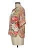 Unbranded Floral Orange Short Sleeve Blouse Size M - photo 5