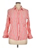 Universal Thread 100% Cotton Stripes Red 3/4 Sleeve Button-Down Shirt Size XL - photo 1