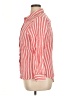 Universal Thread 100% Cotton Stripes Red 3/4 Sleeve Button-Down Shirt Size XL - photo 5