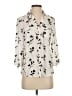 Fortune + Ivy 100% Polyester Floral Ivory 3/4 Sleeve Blouse Size XS - photo 1