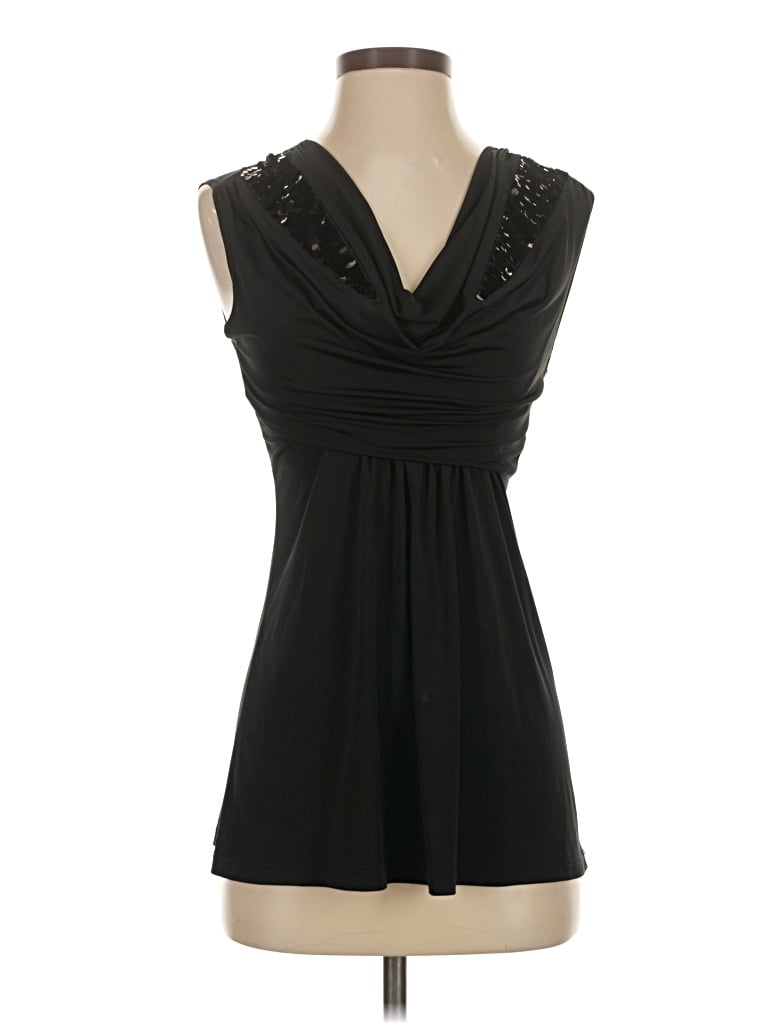 Pre-owned Daytrip Sleeveless Blouse In Black