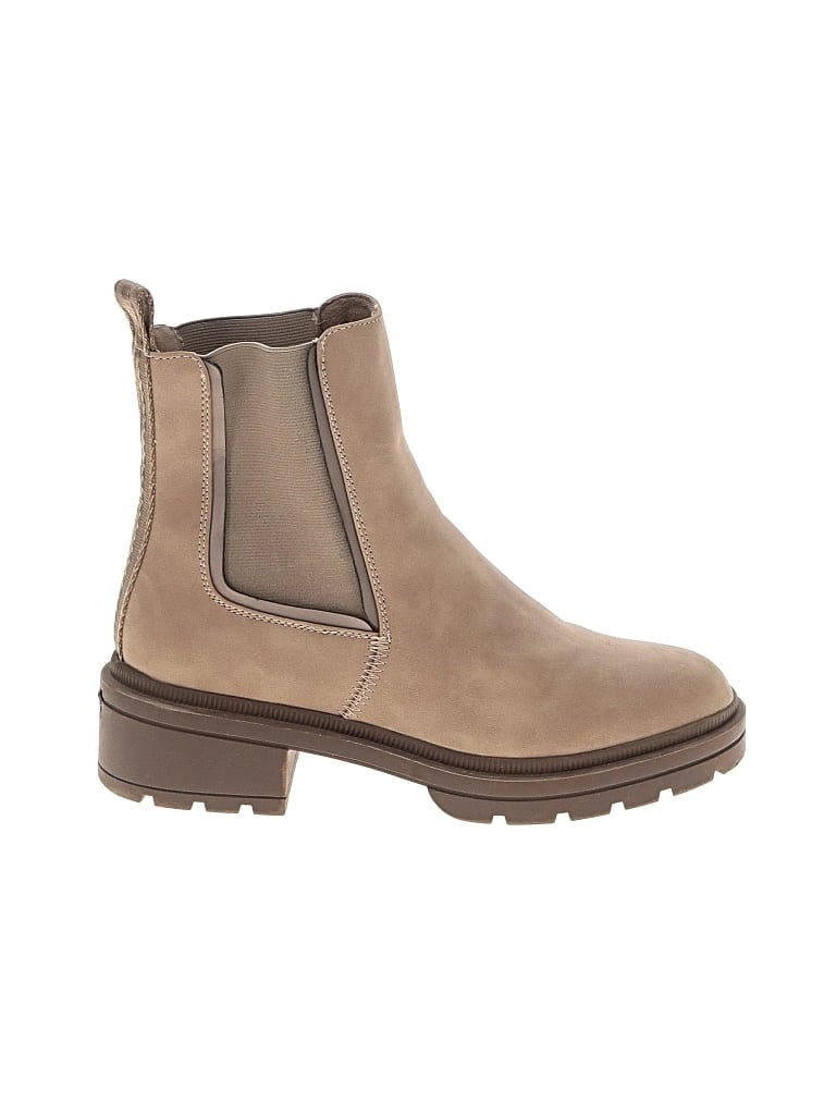 Pre-owned Plush Ankle Boots In Brown