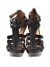 Cynthia Vincent Black Wedges Size 10 - photo 2