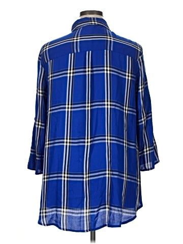 Cato 3/4 Sleeve Button-Down Shirt (view 2)