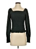Madewell 100% Polyester Green Long Sleeve Blouse Size XXS (estimated) - photo 1