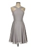 Lulus 100% Polyester Solid Gray Cocktail Dress Size S - photo 1