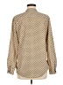 NY Collection Polka Dots Tan Long Sleeve Blouse Size M - photo 2