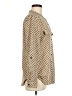 NY Collection Polka Dots Tan Long Sleeve Blouse Size M - photo 4
