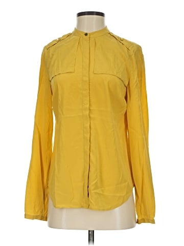 Ann Taylor Long Sleeve Silk Top (view 1)