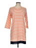 Hayden Stripes Orange Casual Dress Size S - photo 1