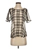 Ella Moss Silver Short Sleeve Blouse Size XS - photo 1