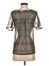 Ella Moss Silver Short Sleeve Blouse Size XS - photo 2