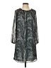 MICHAEL Michael Kors 100% Polyester Paisley Gray Casual Dress Size XS - photo 1