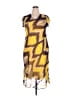 Assorted Brands 100% Polyester Graphic Yellow Casual Dress Size 2X - photo 1