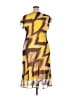 Assorted Brands 100% Polyester Graphic Yellow Casual Dress Size 2X - photo 2