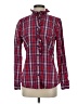 Gap 100% Cotton Plaid Red Long Sleeve Button-Down Shirt Size S - photo 1