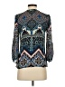 Leifsdottir 100% Silk Blue 3/4 Sleeve Silk Top Size 0 - photo 2
