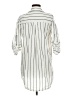 Unbranded 100% Polyester Stripes Ivory 3/4 Sleeve Blouse Size M - photo 2