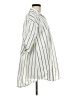 Unbranded 100% Polyester Stripes Ivory 3/4 Sleeve Blouse Size M - photo 4
