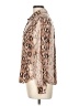 Ellison 100% Rayon Animal Print Tan Brown Long Sleeve Blouse Size L - photo 5