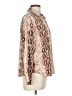 Ellison 100% Rayon Animal Print Tan Brown Long Sleeve Blouse Size L - photo 4