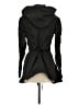 High Use Black Teal Trenchcoat Size 4 - photo 2