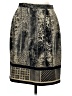 Jaeger 100% Polyester Graphic Gold Casual Skirt Size 14 - photo 1