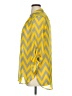Tacera 100% Polyester Chevron-herringbone Yellow 3/4 Sleeve Blouse Size XL - photo 5