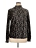 Midi Metallic Black Long Sleeve Blouse Size XL - photo 1