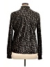Midi Metallic Black Long Sleeve Blouse Size XL - photo 2