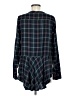 Unbranded 100% Rayon Argyle Blue Long Sleeve Blouse Size M - photo 2