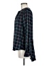 Unbranded 100% Rayon Argyle Blue Long Sleeve Blouse Size M - photo 5