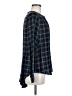 Unbranded 100% Rayon Argyle Blue Long Sleeve Blouse Size M - photo 4