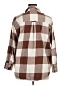 Old Navy 100% Cotton Plaid Brown 3/4 Sleeve Button-Down Shirt Size XL - photo 2