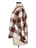 Old Navy 100% Cotton Plaid Brown 3/4 Sleeve Button-Down Shirt Size XL - photo 5