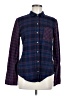 BDG 100% Cotton Plaid Blue Long Sleeve Button-Down Shirt Size M - photo 1