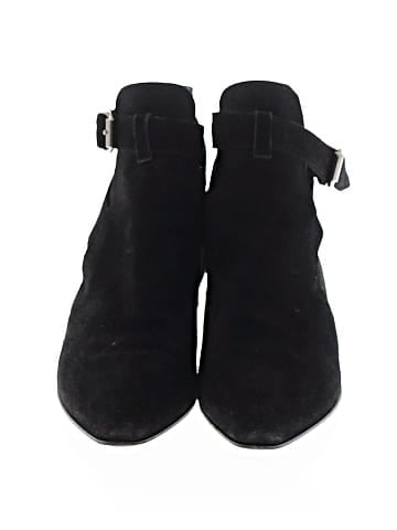 Miu Miu Suede Buckle Accent Ankle Boots (view 2)