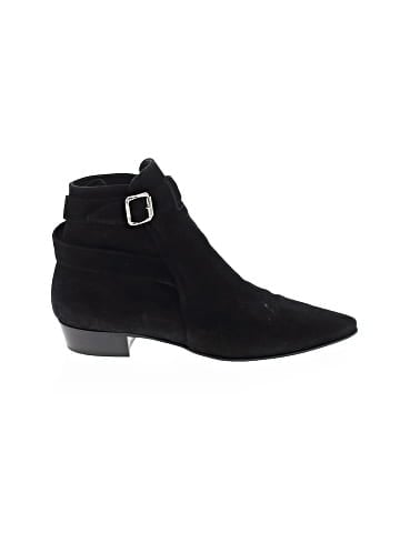 Miu Miu Suede Buckle Accent Ankle Boots (view 1)