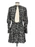 Topshop 100% Polyester Animal Print Black Casual Dress Size 10 - photo 2