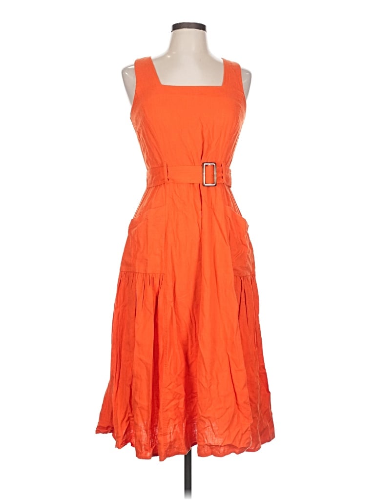 Pre-owned Julian Taylor Casual Dress In Orange