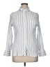 J.Crew 100% Cotton Stripes White Blue Long Sleeve Button-Down Shirt Size 14 - photo 1