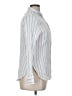 J.Crew 100% Cotton Stripes White Blue Long Sleeve Button-Down Shirt Size 14 - photo 4