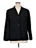 Worthington 100% Polyester Stripes Black Blazer Size 16 - photo 1